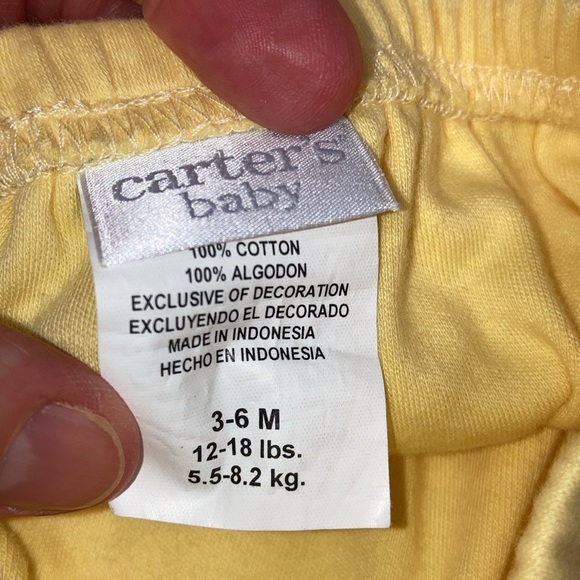 Vintage carters yellow rubber duckie dress set 3/6m - Picture 9 of 10